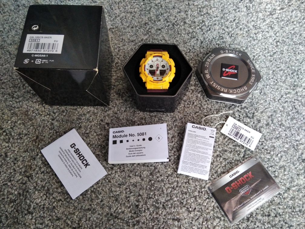 Часы Casio G-Shock GA-100CS 9AER