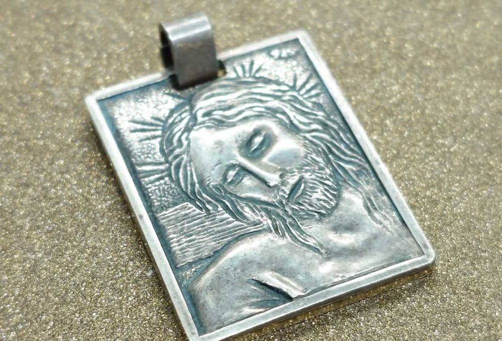 Pandantiv vechi „Iisus” – argint 925