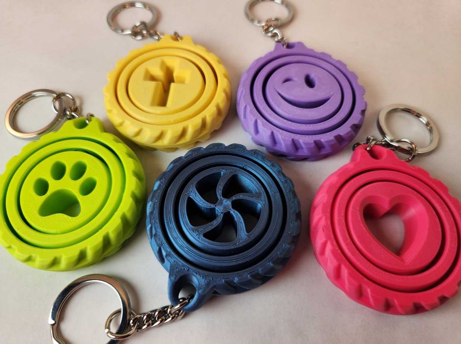 Ключодържател Жироскоп на 3Д принтер