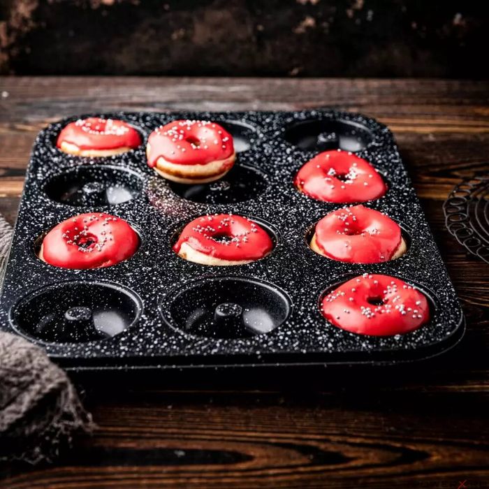 Forma de copt 12 buc, tava pentru briose, acoperire antiaderenta,