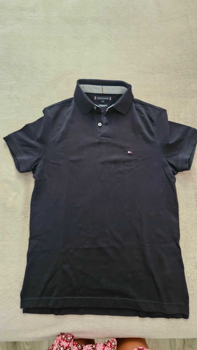 Tricou polo bleumarin Tommy Hilfiger