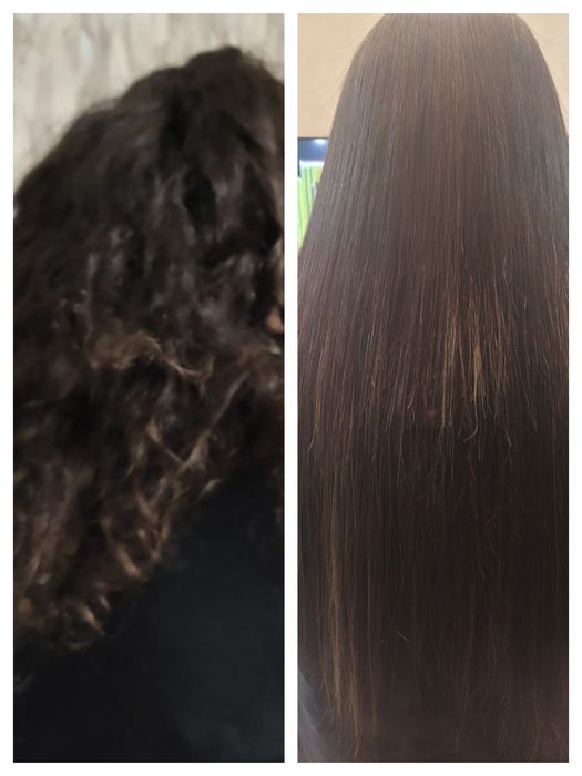 Кератиновое выпрямление