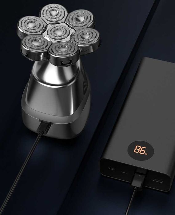 Aparat de ras 7D flexibil cu multiple  accesorii  pentru barbierit