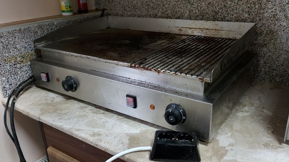 Професионална монофазна електрическа скара