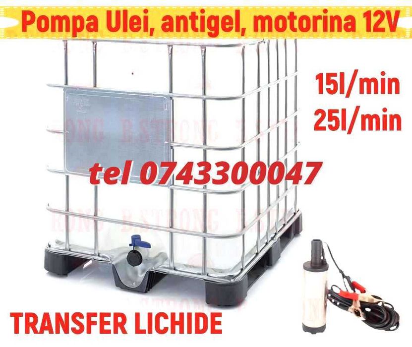 Superoferta Pompa Electrica  12v Motorina  Apa  Ulei Si Lichide