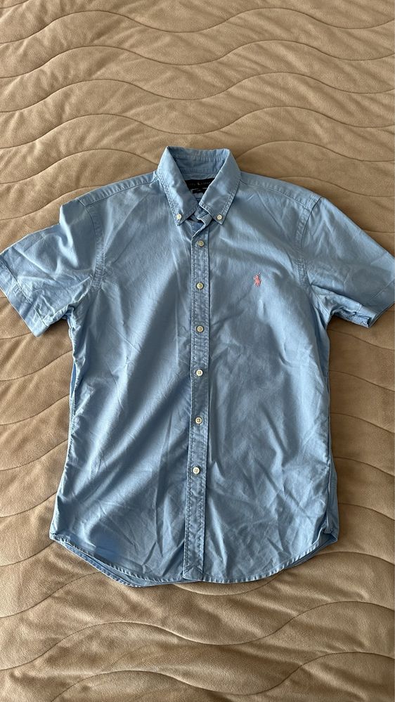 Риза с къс ръкав Slim fit Ralph Lauren