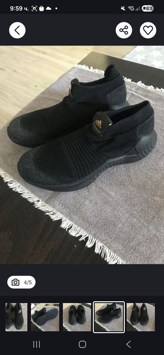 Кецове бенетон Beneton!адидас/adidas черни дамски