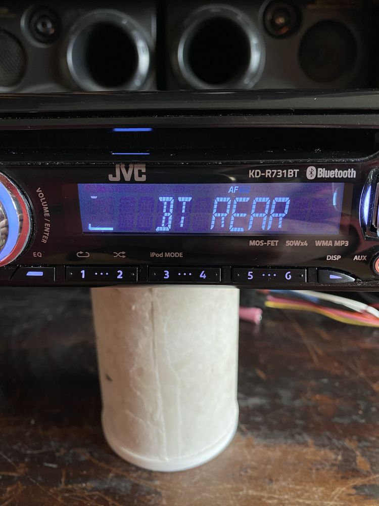 JVC KD-R731BT - ЦВЕТОВЕ! - BLUETOOTH USB CD mp3 плеър за кола сд радио