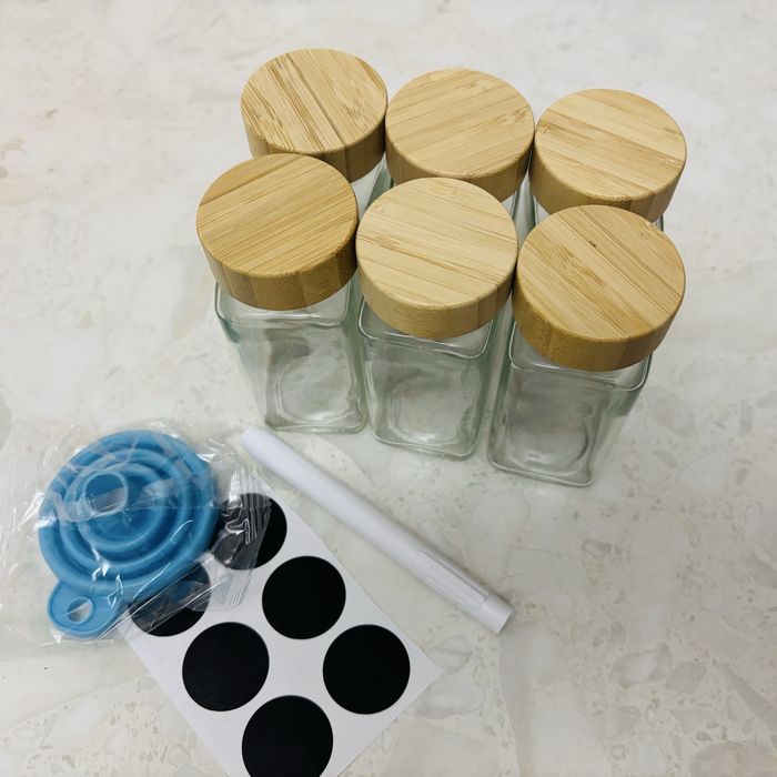 Набор банок для специй, 6 шт. стекло