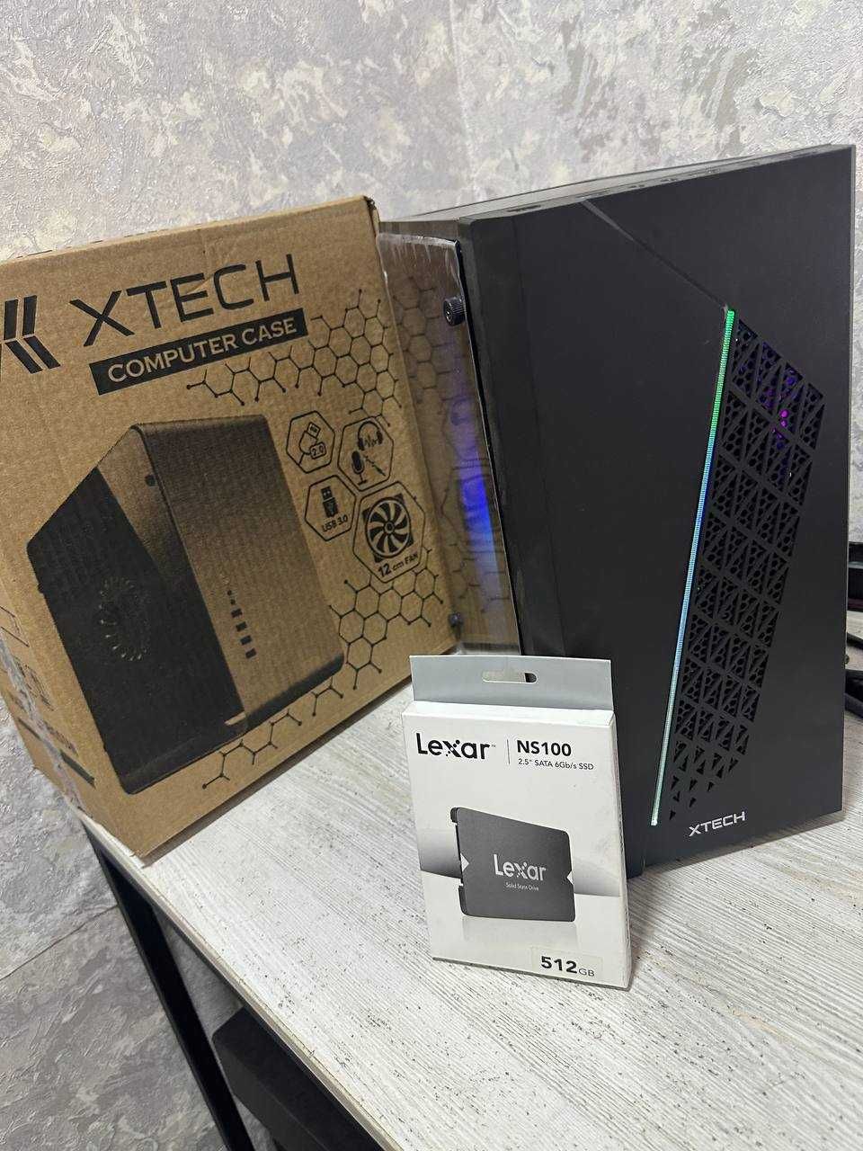 Игровой кейс 10 ядерный / Gigabyte GTX 1050ti 4gb / 16 gb ddr4/ 512 gb