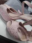 Sandale elegante cu toc,cu strasuri,nr.36