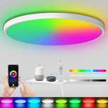 НОВA! Смарт LED таванна лампа, плафон 24W с дистанционно, 30см RGB