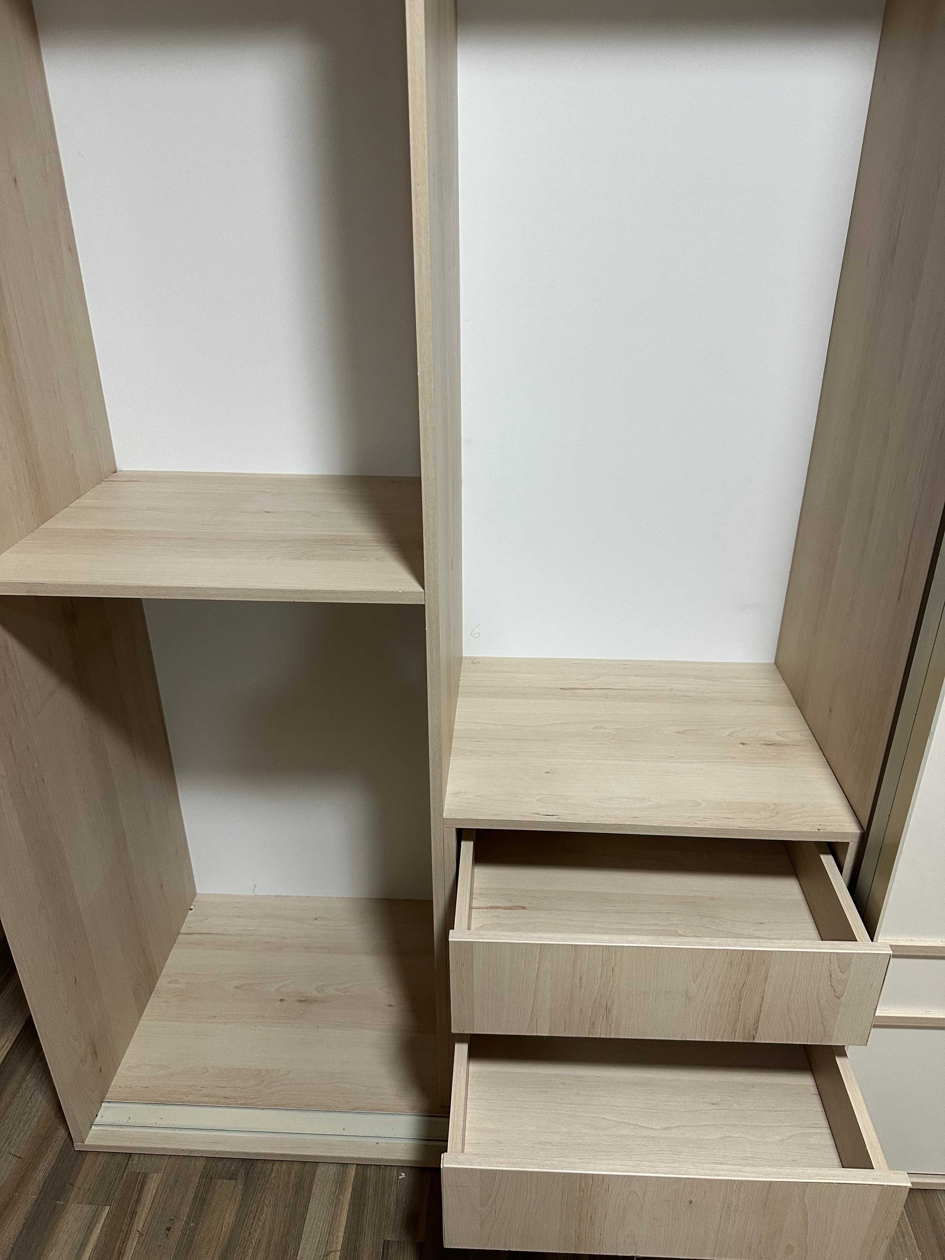 Dressing cu 2 usi glisante; Dulap cu raft si sertare; Sifonier cu bara