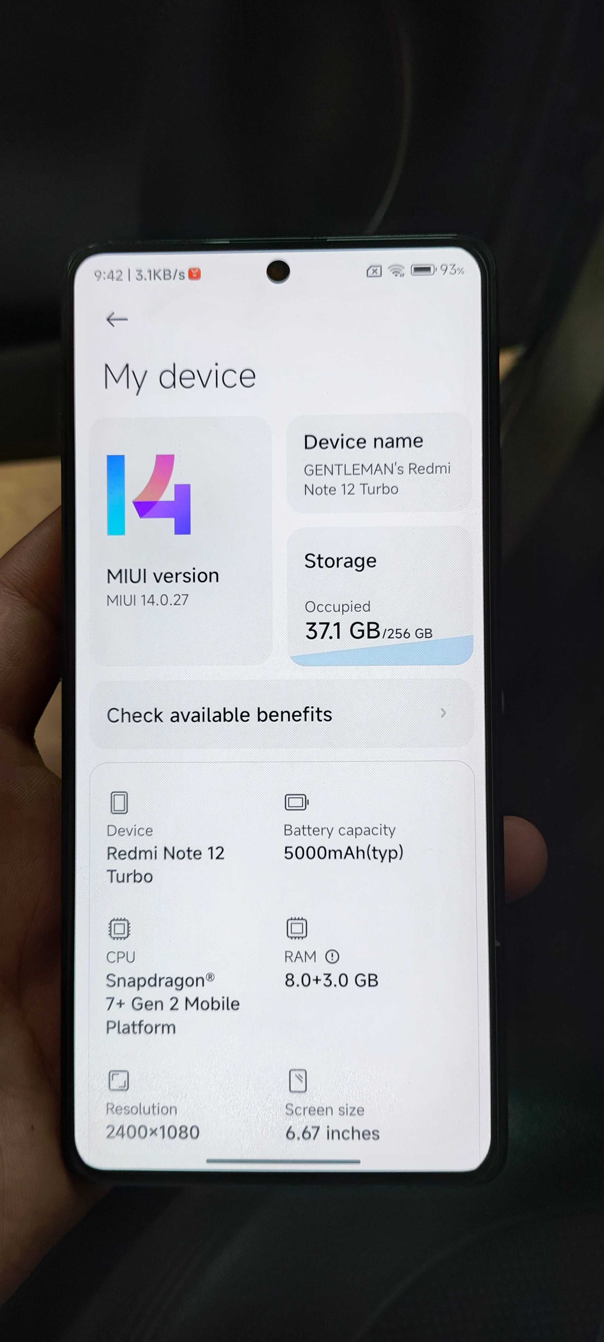 Poco f5 (redmi note 12 turbo)