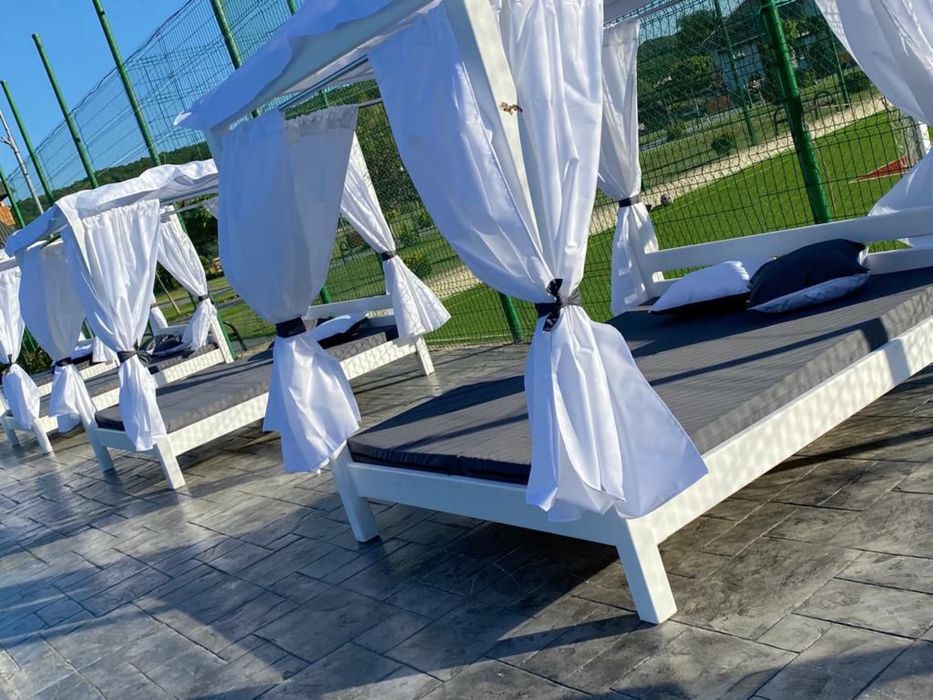 Saltele plaja , gradina , terasa , piscina