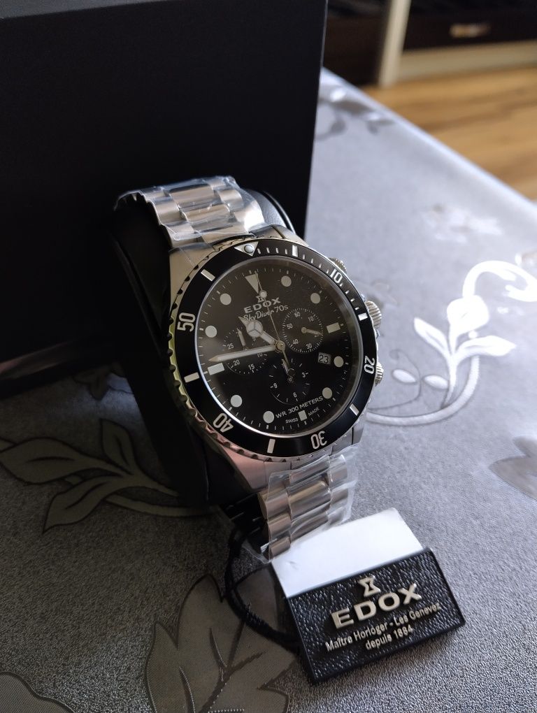 EDOX SkyDiver Chronograph мъжки часовник Едокс