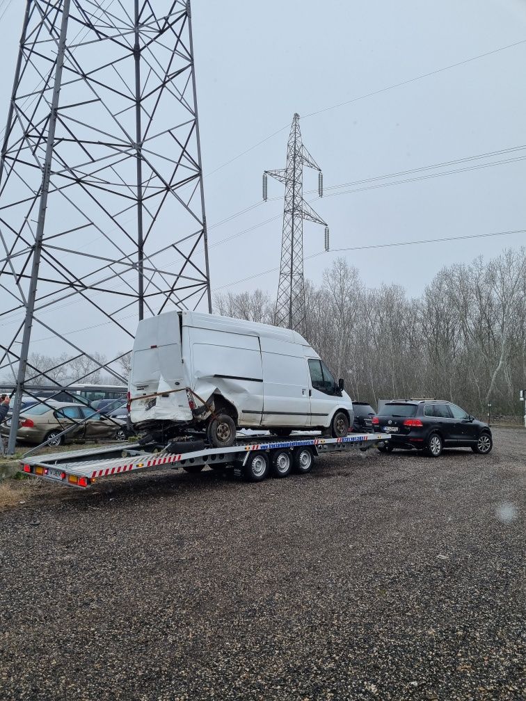 Tractrai auto Timișoara Autostrada A1, Ungaria, Austria slep platforma