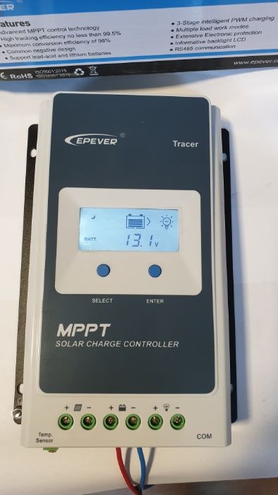 Controller solar Epever Tracer MPPT 100V 40A 4210AN 30A 3210AN 20A