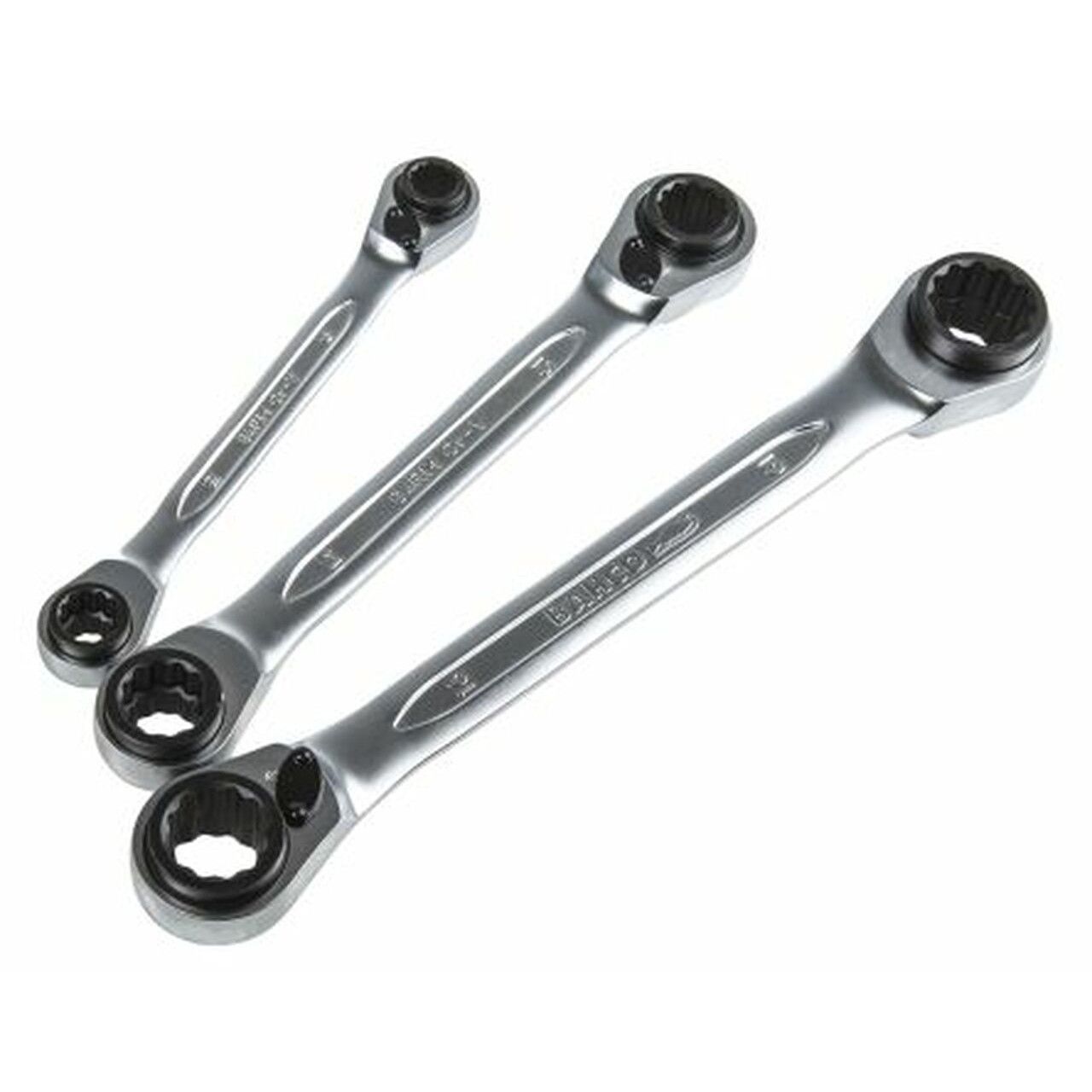 Set chei inelare cu clichet Bahco S4RM/3T, 8-19 mm, 3 buc