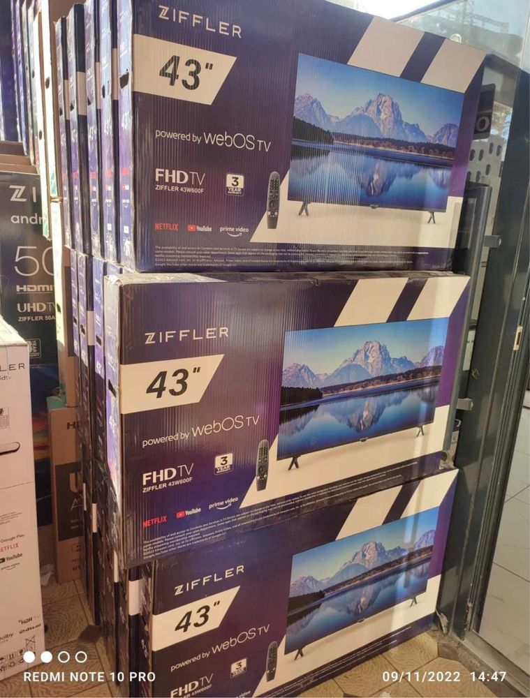 Телевизоры ZIFFLER 55W500 Webos по оптовой цене