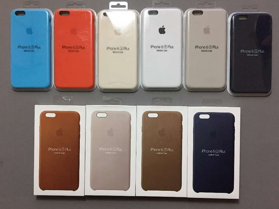 Husa silicon piele, Silicone Leather Case, iPhone 6s Plus, ORIGINALA