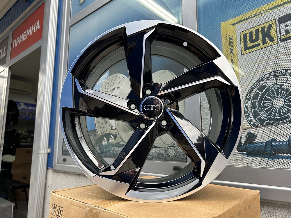 18" Джанти за AUDI New Rotor A3 A4 A6 A7 A8 Q3 Q5 Piano Black Polish