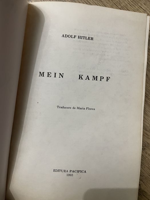 Mein Kampf volum complet Adolf Hitler