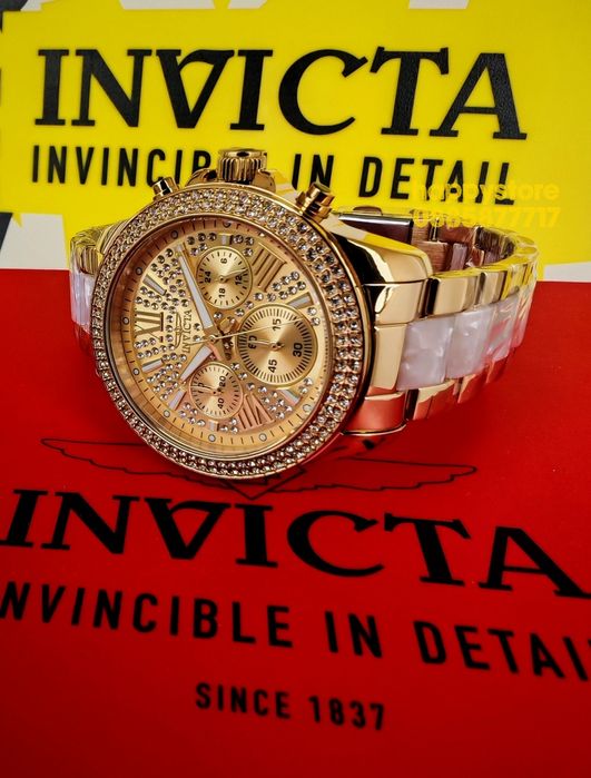 INVICTA Gold Pearl women 38 mm, Инвикта нов ръчен часовник