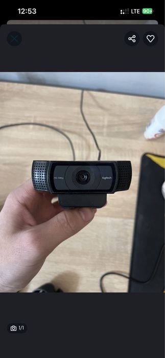 Продам вебкамеру logitech c920