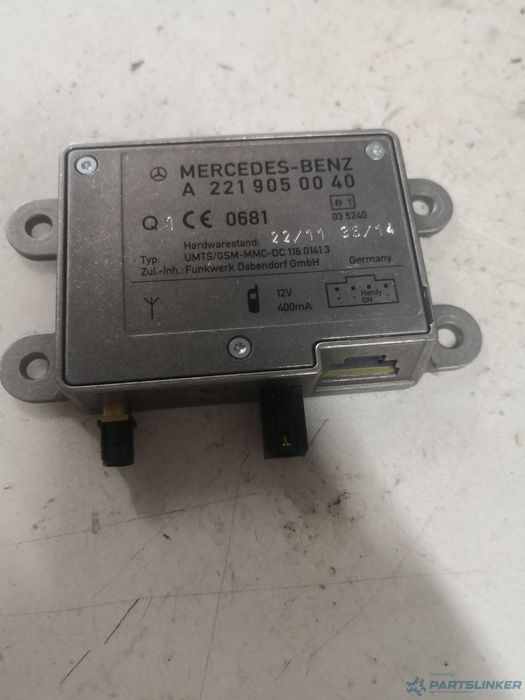 Amplificator antena MERCEDES-BENZ S-CLASS II (W222, C215) [ 2005 - 2013 ] S 350 BlueTec (OM 642.862) 190KW|258HP OEM A2219050040