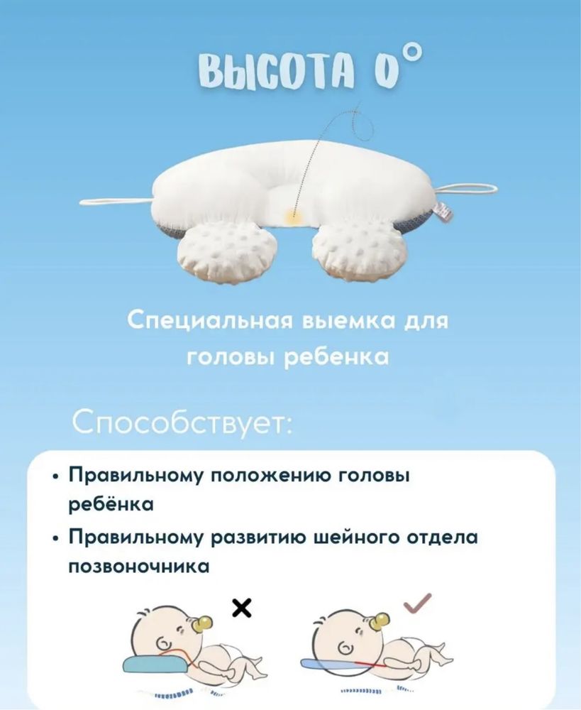Подушка для новорожденых