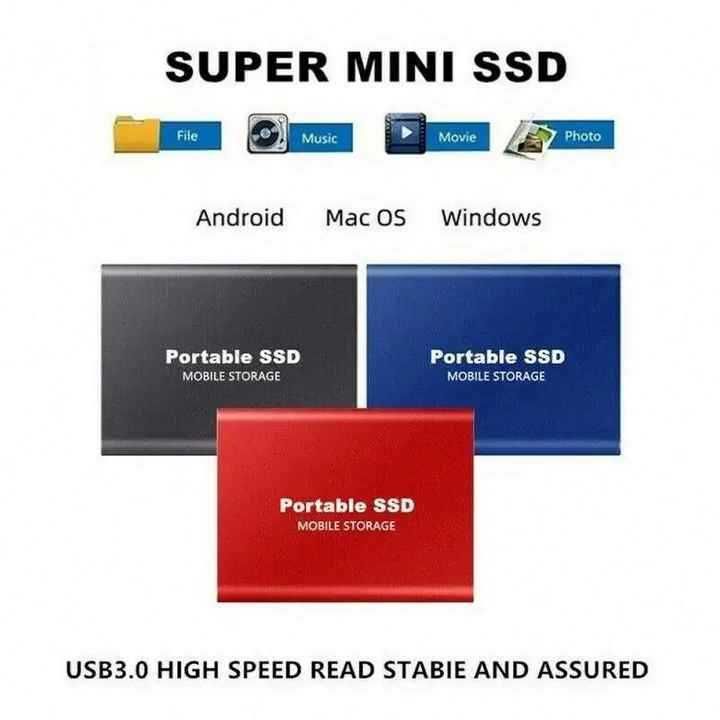 Xiaomi SSD Оригинален 128TB твърд диск 128 терабайта вход USB тип "С"