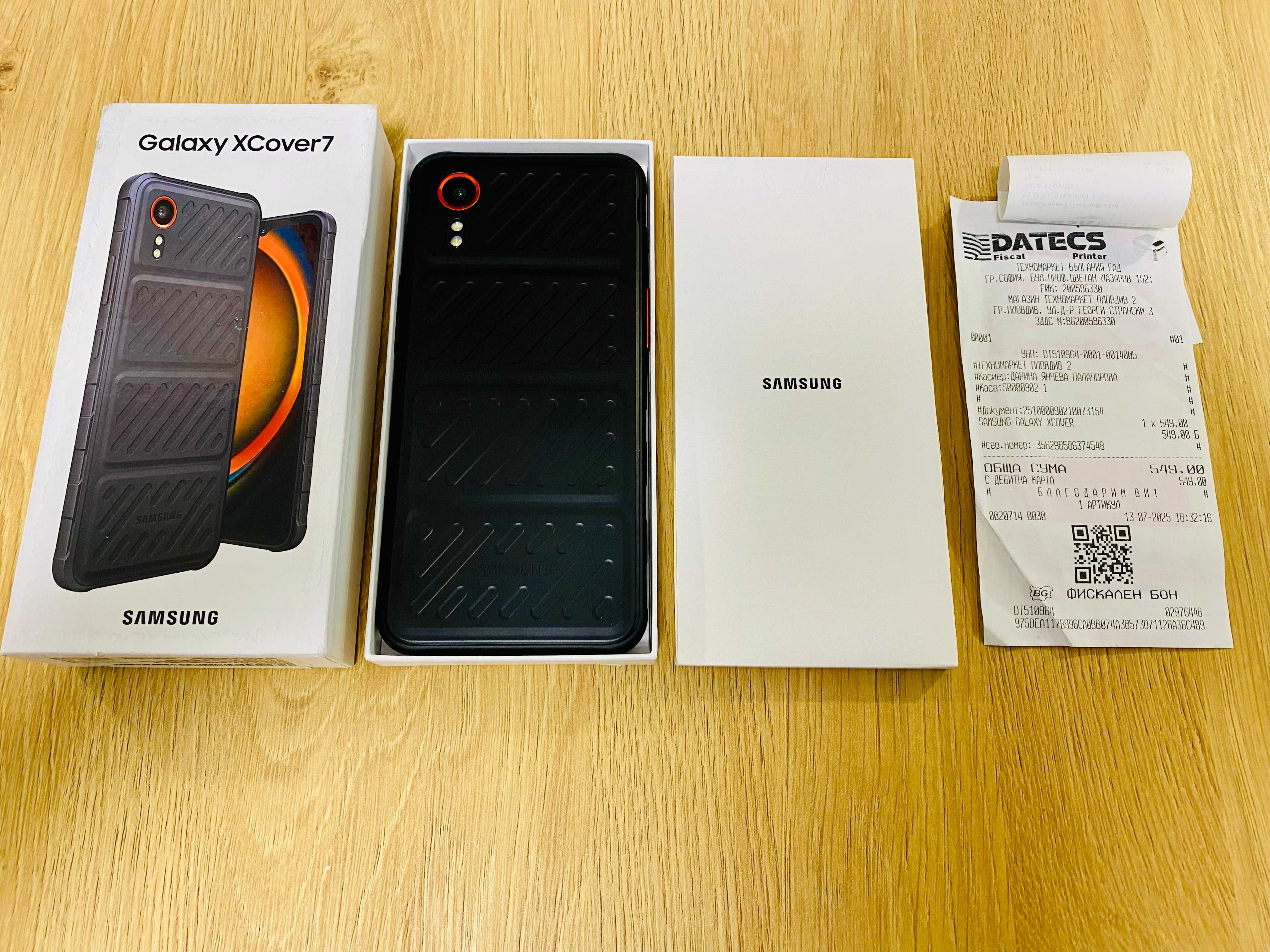 НОВ !!! Samsung Galaxy XCover 7, 6GB RAM, 128GB, 5G, Black