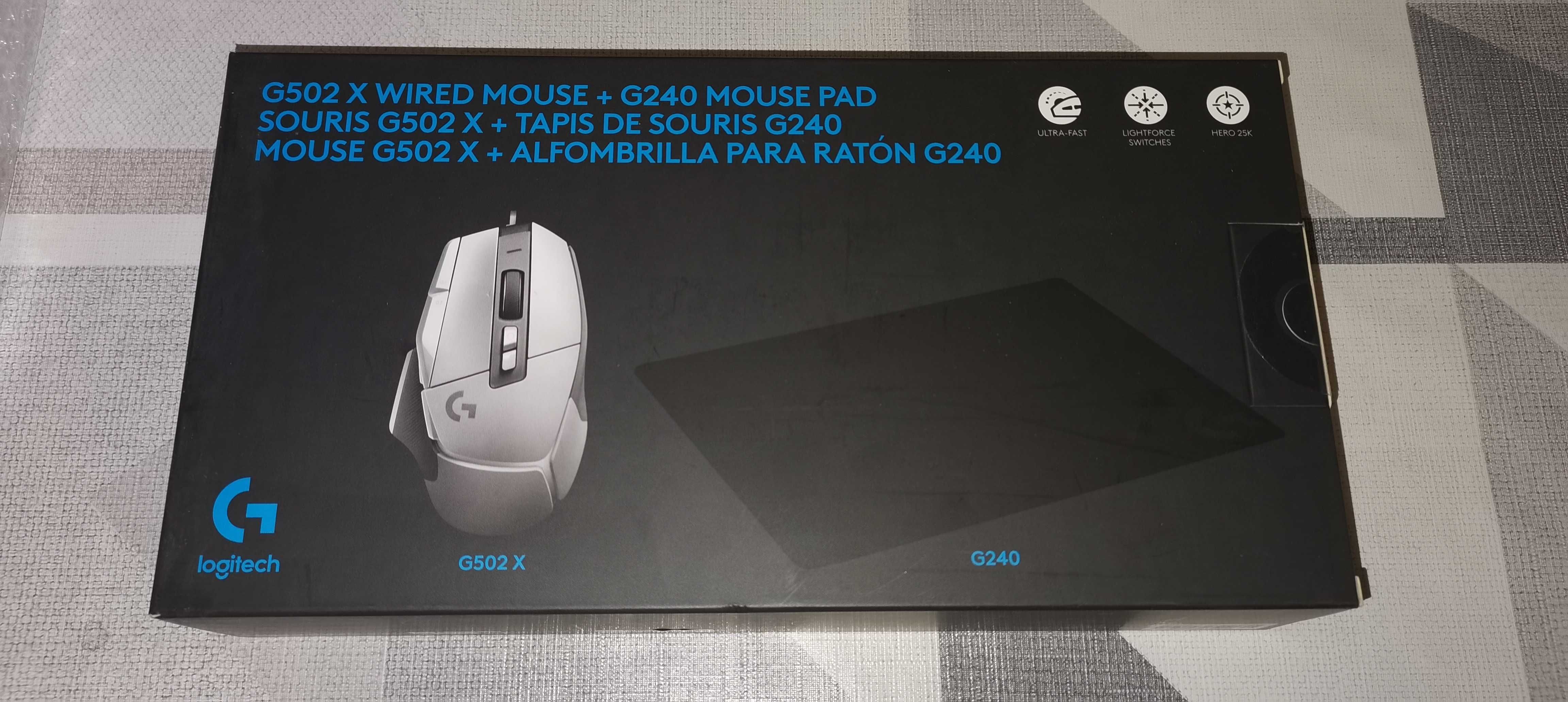 Геймърско комбо с пад Logitech G502 X / Gaming Combo Logitech G502 X