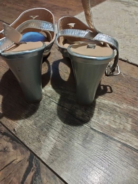 Sandale dama argintiu