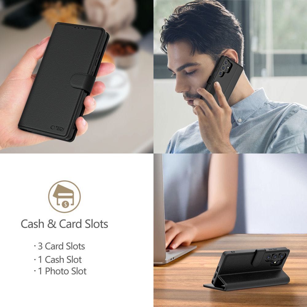 Калъф-тефтер за Samsung Galaxy S25/Ultra от Tech-Protect Wallet