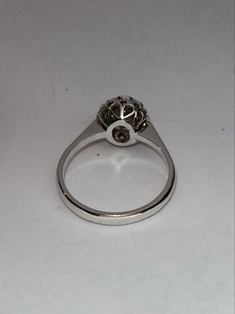 Inel  aur alb 18kt. cu diamante