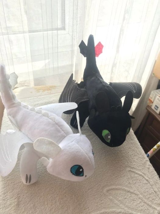 Плюшена играчка Дракон плюшен "Беззъб" подарък "Как да си дрес