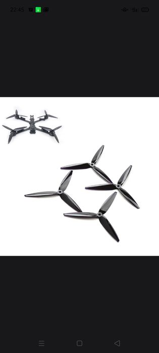 4шт. Пропеллеры Mark4 7дюймови карбонат