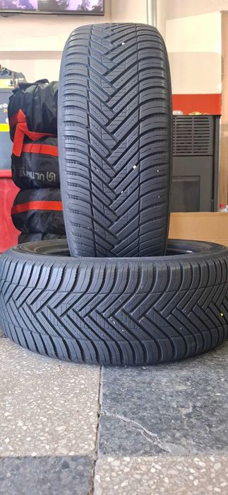 2бр 215/55/16 Hankook 6mm грайфер, дот 20г. Безплатен монтаж
