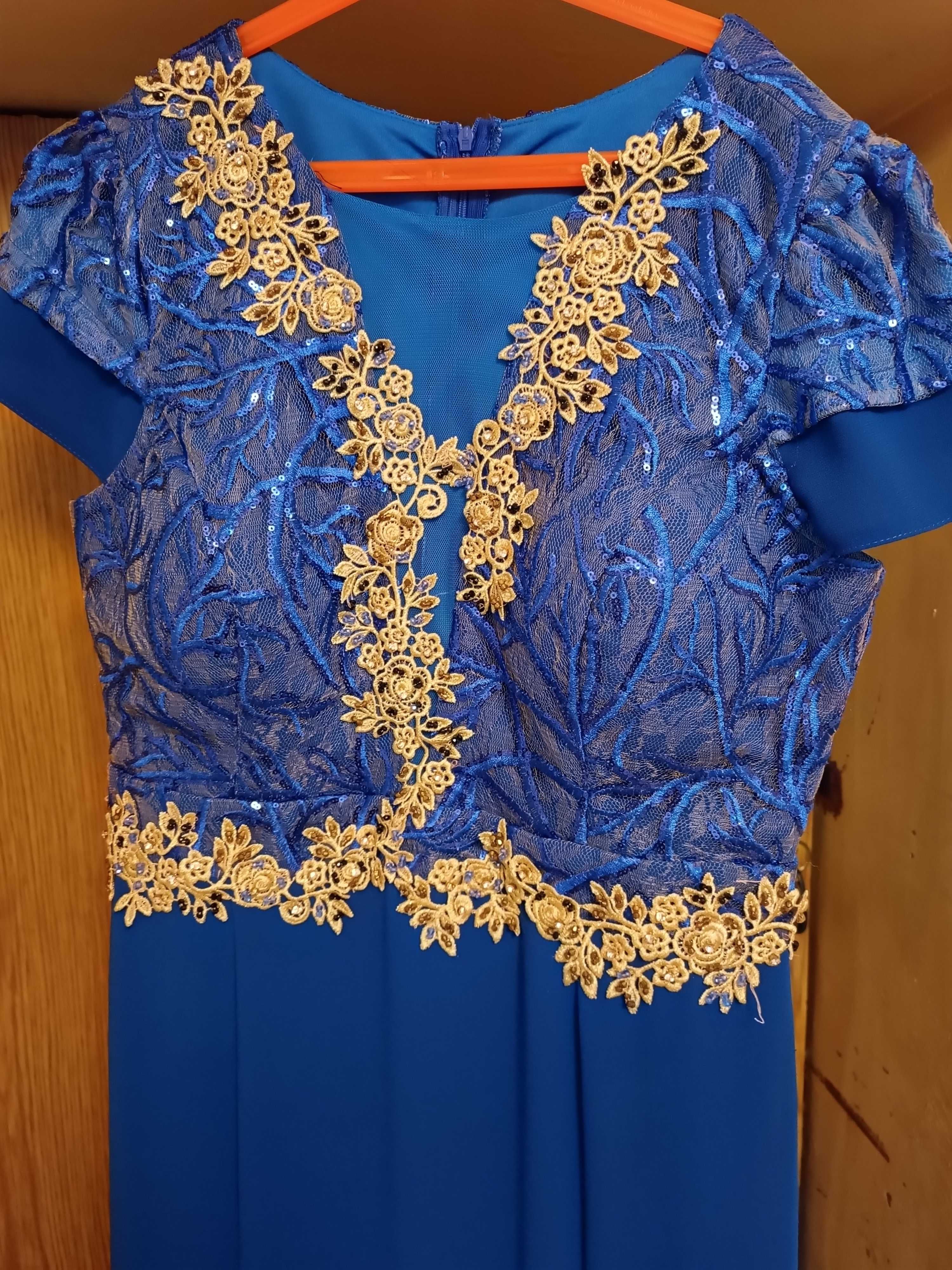 Rochie de nuntă albastru electric