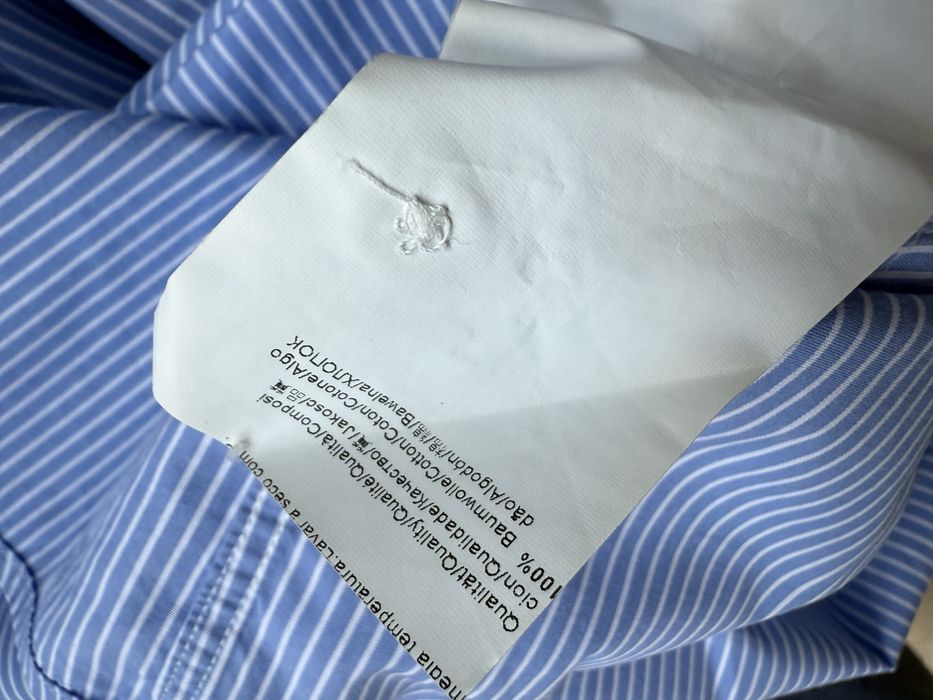 Camasa HUGO BOSS Maneca Scurta Albastru Dungi Barbati | Marime XL-XXL