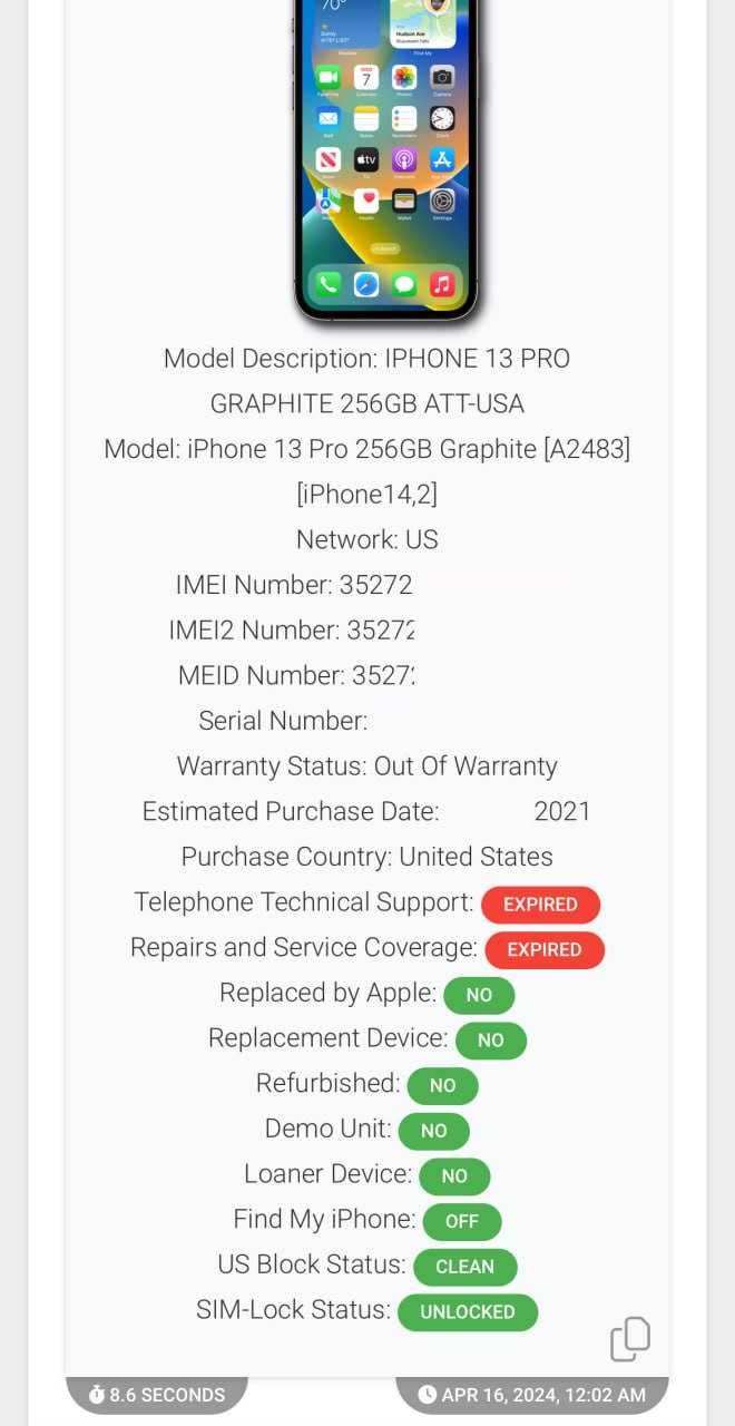 Разблокировка iPhone, iPad от iCloud, айклауд / PIN код