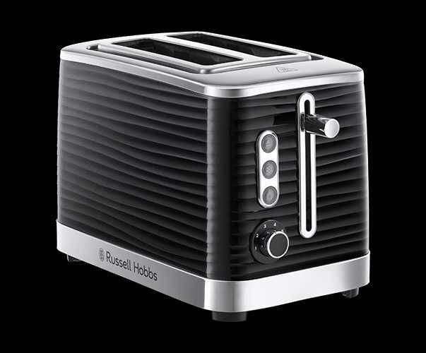 Черен тостер russellhobbs Inspire 2 Slice с дефект