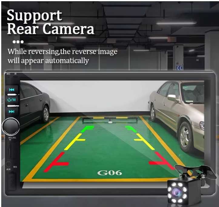 Navigatie  WAZE, PLAYER AUTO 1 DIN,  Camera Marsarier, Comenzi Volan,