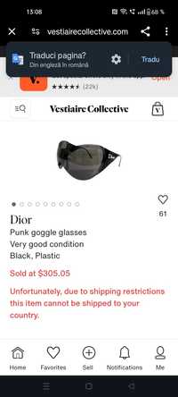 Vând ochelari de soare de la Dior
