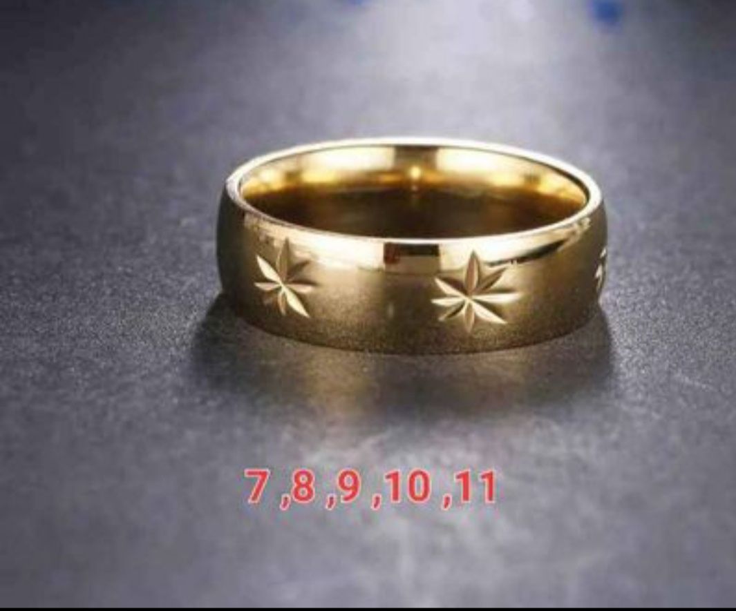 Verighete inox placat cu aur 18k.