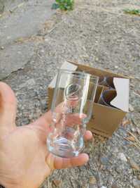 Чаши стъклени брандирани Пепси 6бр. 10лв