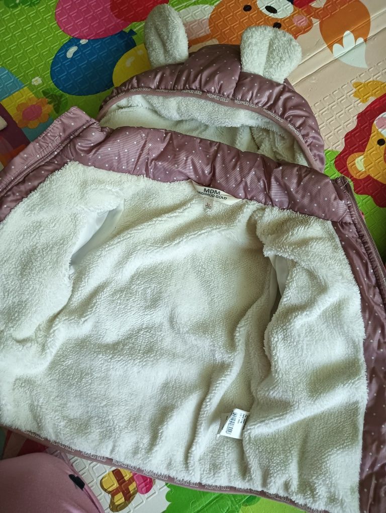 Geacă fetiță iarna