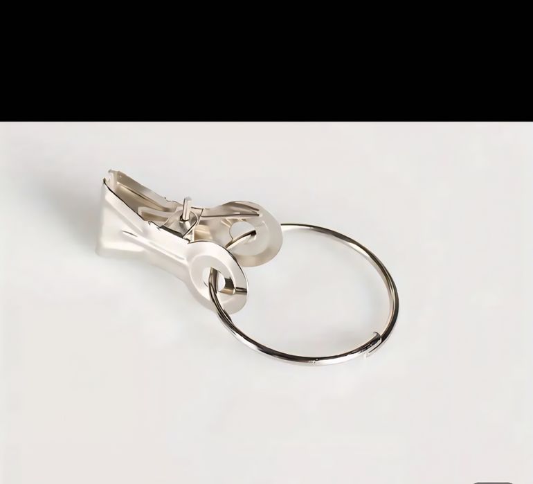 Cleme/carlige metalice pentru perdele cu inele NOU - set 10 buc